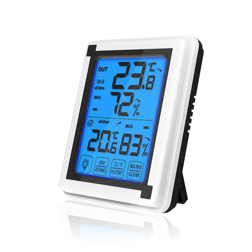 ЖК-дисплей цифровой термометр открытый блок беспроводной цифровой датчик гигрометра контроль температуры и влажности погода часы передатчик - Цвет: Thermo-Hygrometer