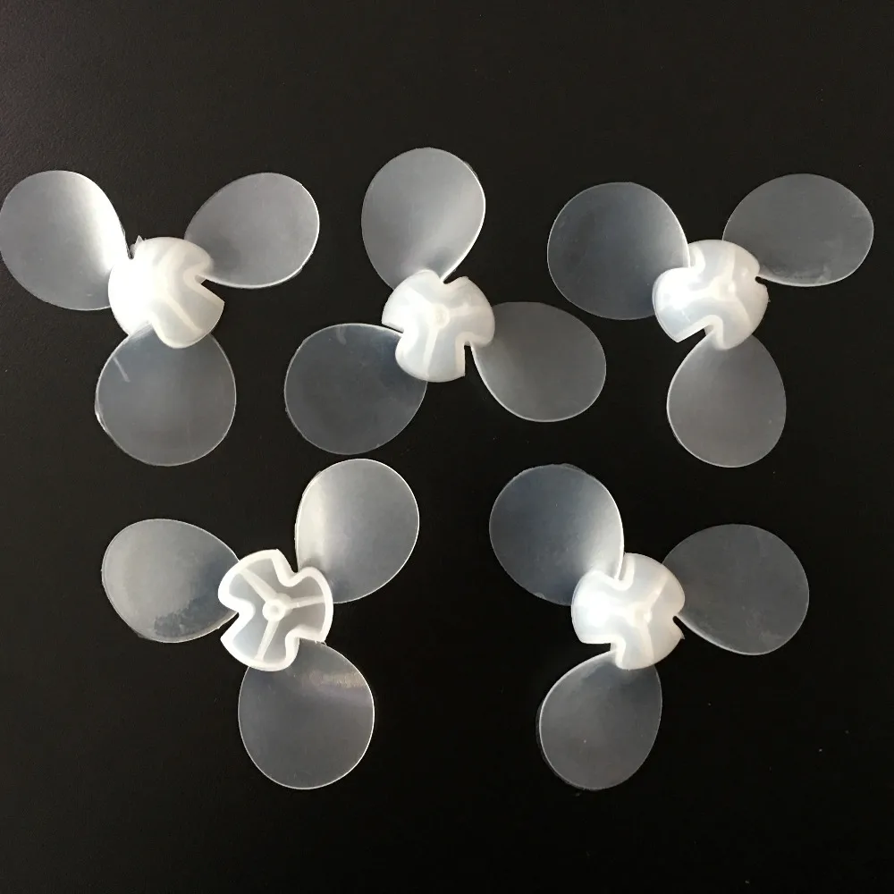 5pcs/lot J643b Transparent ABS and Soft Rubber 73mm Model Toy Making Cooling Fan Blade Free Shippping Russia