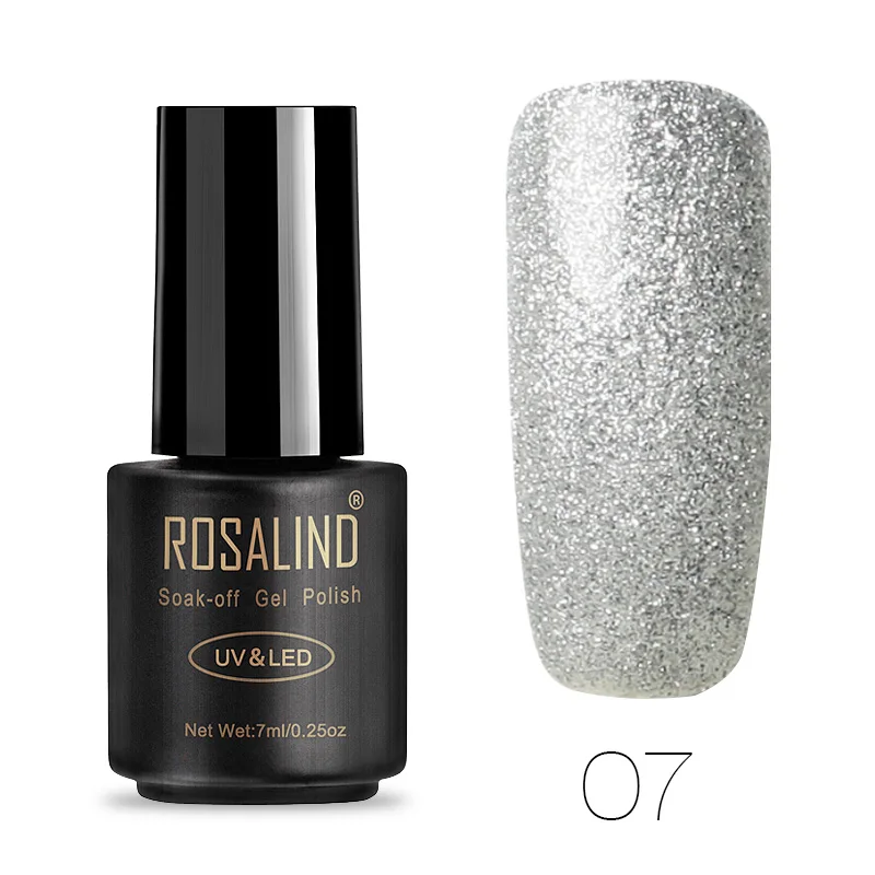 RA07 ROSALIND набор гель-лаков для ногтей гель Лаки 7 мл дизайн ногтей Маникюр УФ лампа поли гель для ногтей впитать ногти аксессуары - Цвет: RA07