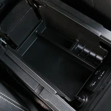 Car Armrest Box Center Secondary Storage Box Glove Container Tray Stowing Tidying Clapboard Organizer For Ford Mustang 2015+