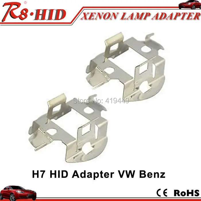 2 X H7 HID Lamp Bulbs Retainer Clips Adapter Holders for BMW/Audi