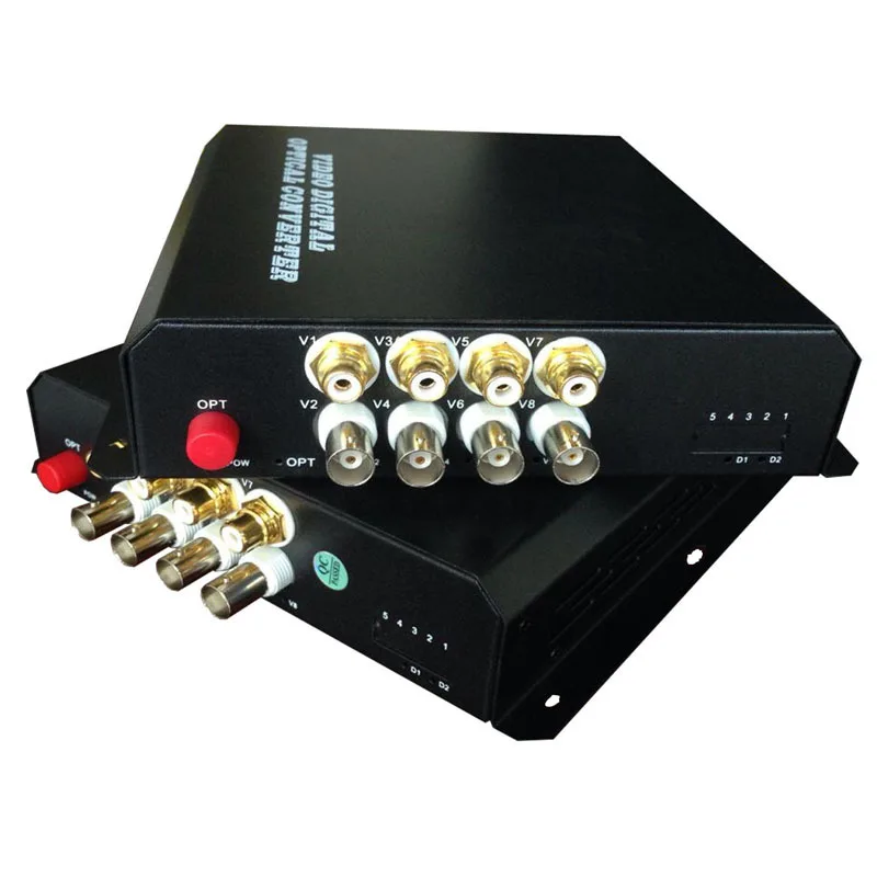 

Multifunction 4Video 4 Audio Data Fiber optic Optical Media Converters /Transmitter Receiver Working distance 20Km