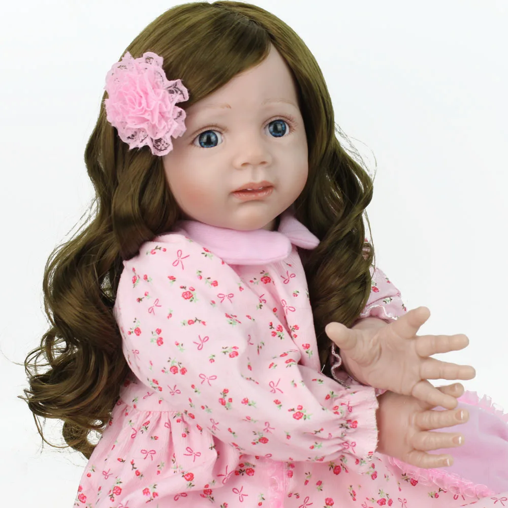 

60cm Reborn Silicone Girl lol toys Reborn Dolls collectible doll vinyl newborn princess toddler babies play house brinquedos