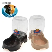 Behogar, пластиковая автоматическая поилка для питомца щенка с большой вместимостью, поилка для кошки, бутылка для воды, поилка, фонтан для собак