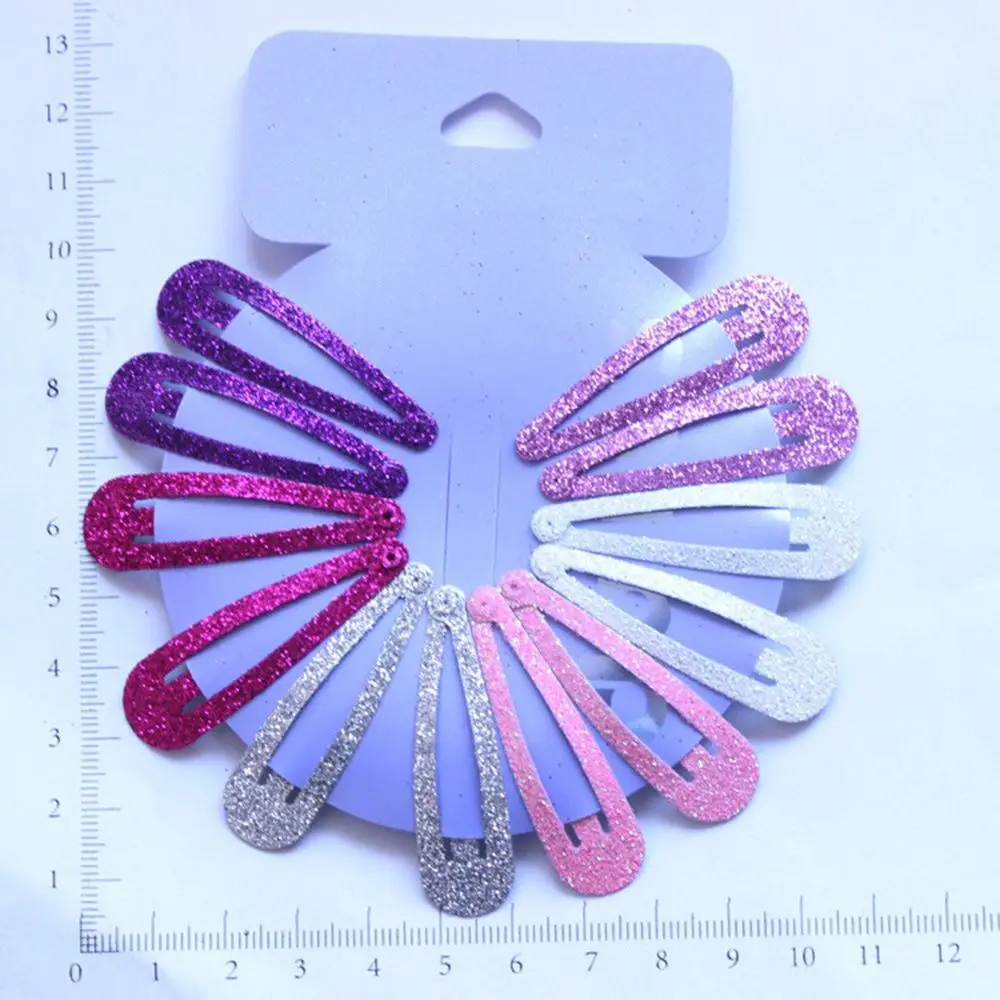 12pcs/lot Gradient glitter women 's headwear Hair Snap Clips Christmas gifts bobby pin accessories hairgrips Barrettes hairpins