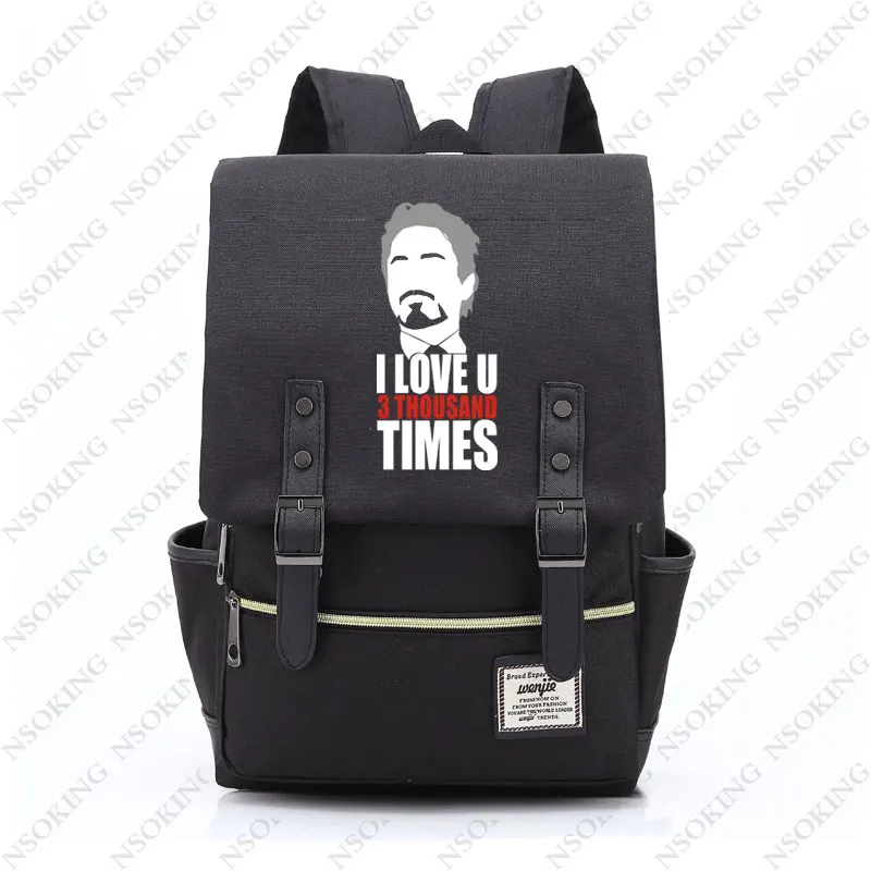 

New AVENGERS Backpack Fashion Travel Backpack Men Women Iron Man Student outdoor Canvas Bag unisex