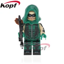 50 шт. PG497 Супер Герои зеленые стрелы фигурки пусковой Марсианский Охотник Lana Lang Кирпичи Строительные блоки игрушка-подарок для детей