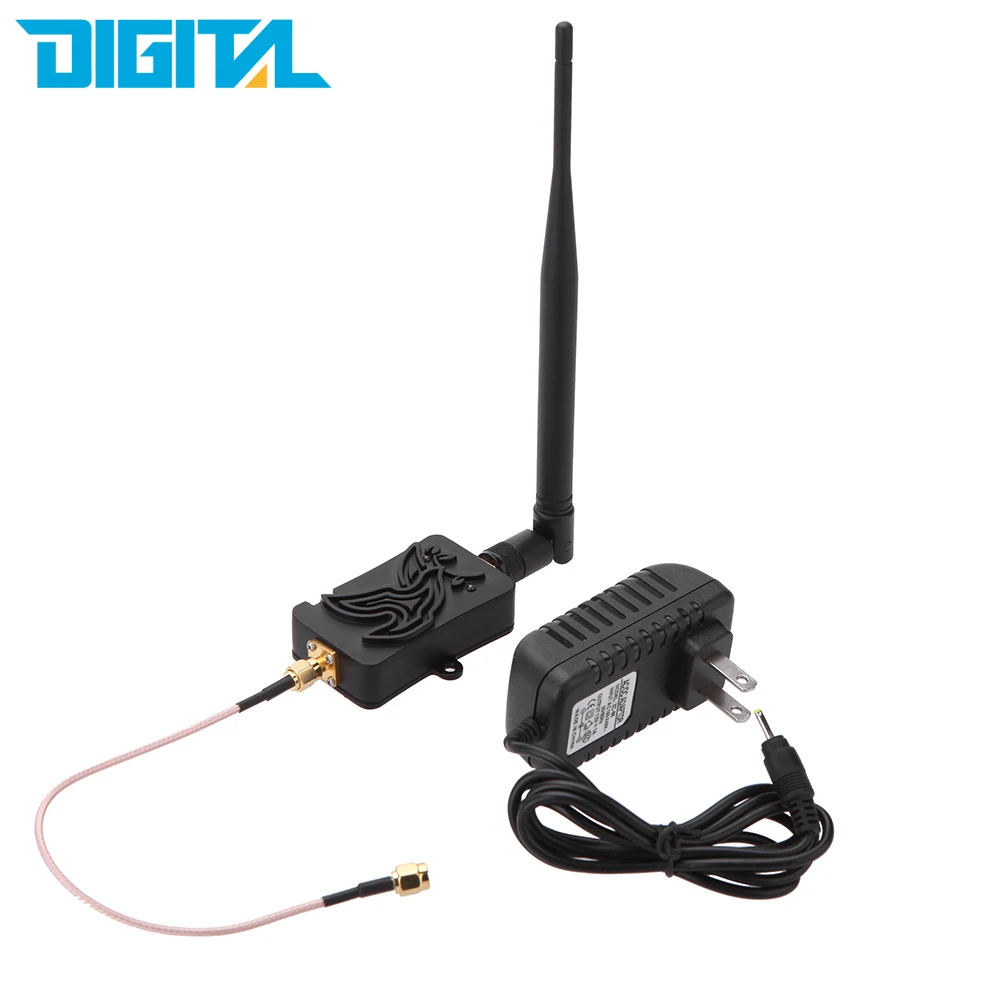 4W 4000mW 802.11b/g/n Wifi Wireless Amplifier Router 2.4Ghz WLAN ZigBee Bluetooth Signal Booster with Antenna TDD