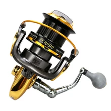 2018 New Super Large Fishing reel12+1BB Distant Wheel Metal CNC Rocker Mix Drag 24kg/52lb Strength Spinning reel Saltwater
