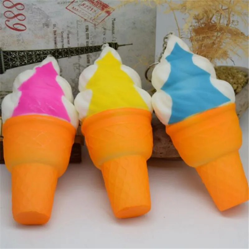 مكافحة الإجهاد الآيس كريم اسفنجي بطء ارتفاع Squishi بو اسفنجي ضغط Squishes الحبل لجميع الهاتف الذكي المحمول أحزمة هاتف