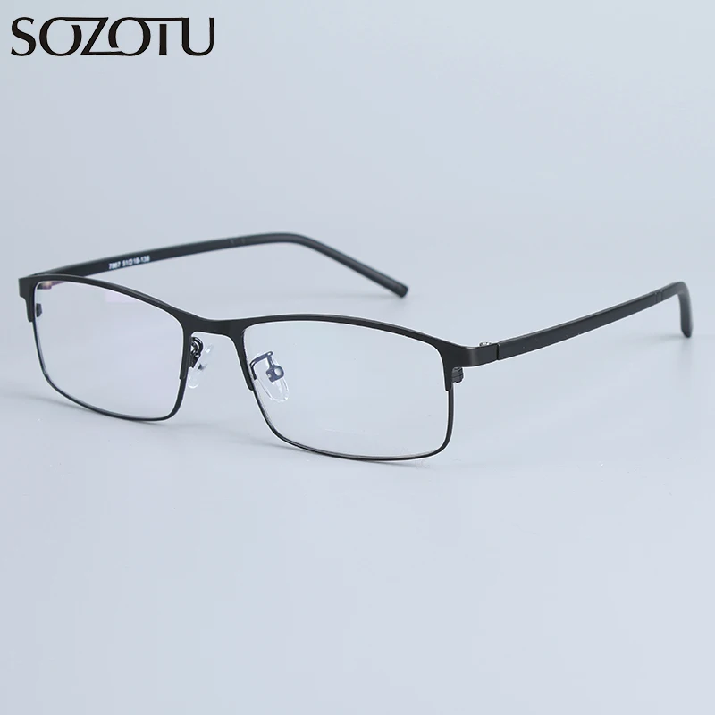 

SOZOTU Eyeglasses Frame Men Computer Optical Prescription Myopia Nerd Clear Lens Eye Glasses Spectacle Frame For Male SZ7807