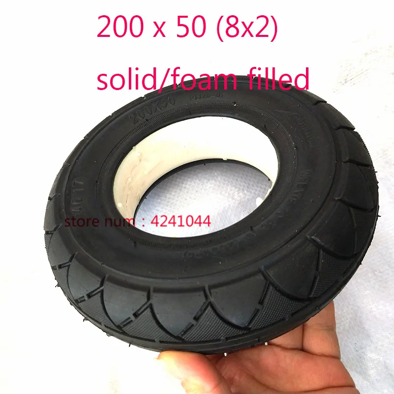 200 x 50 (8x2) solid/foam filled tire 200x50 for Razor E100 E125 E200 Scooter Free shipping 200 x 50 (8x2) solid/foam filled tire 200x50 for Razor E100 E125 E200 Scooter Free shipping