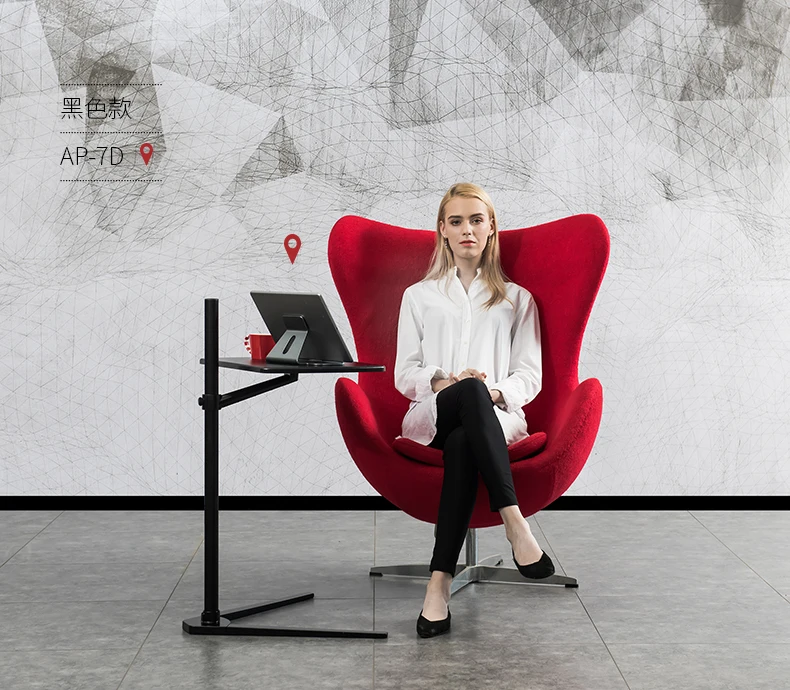 Suporte de Assoalho Mesa para Tablet Mesa de Chá Up-8t de Alumínio Móvel Polegada Portátil Altura Ajustável Cabeceira Lapdesk Sofá Computador 7-20 - Imagem 2