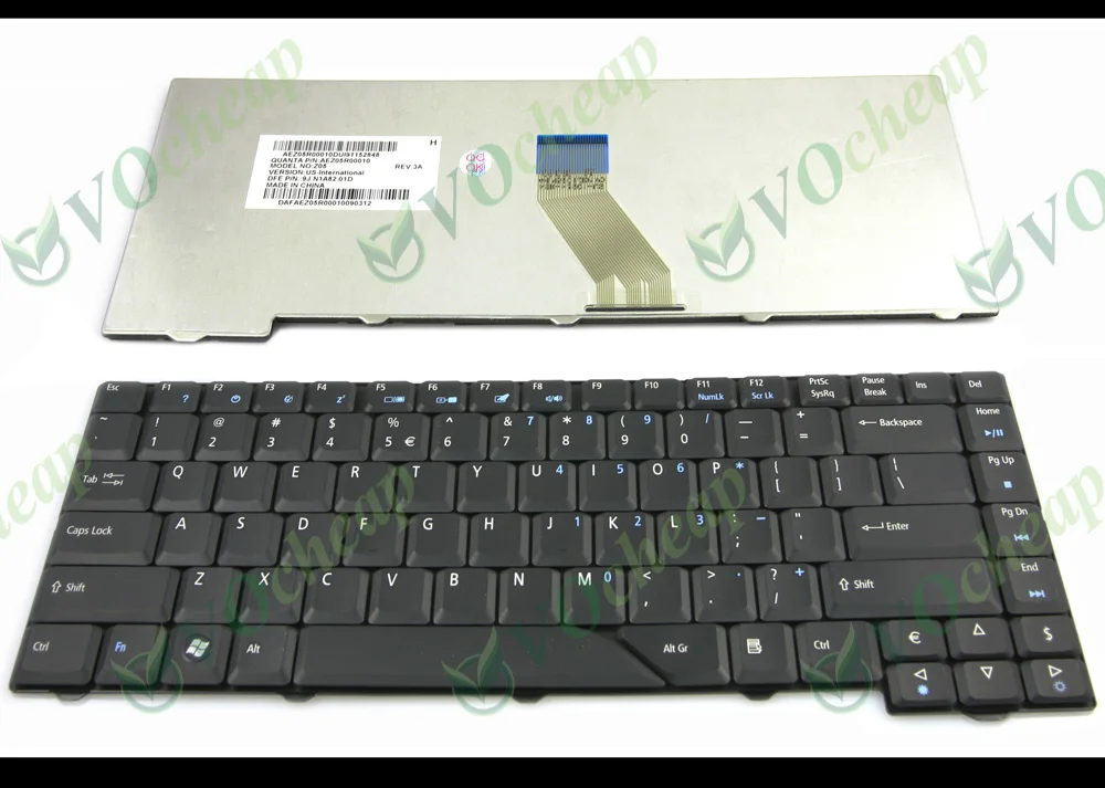 Новая клавиатура для ноутбука для Acer Aspire 4330 5230 5530 г 5730 5930 6920 EMACHINES E510 Черный US-9j. n1a82.01d