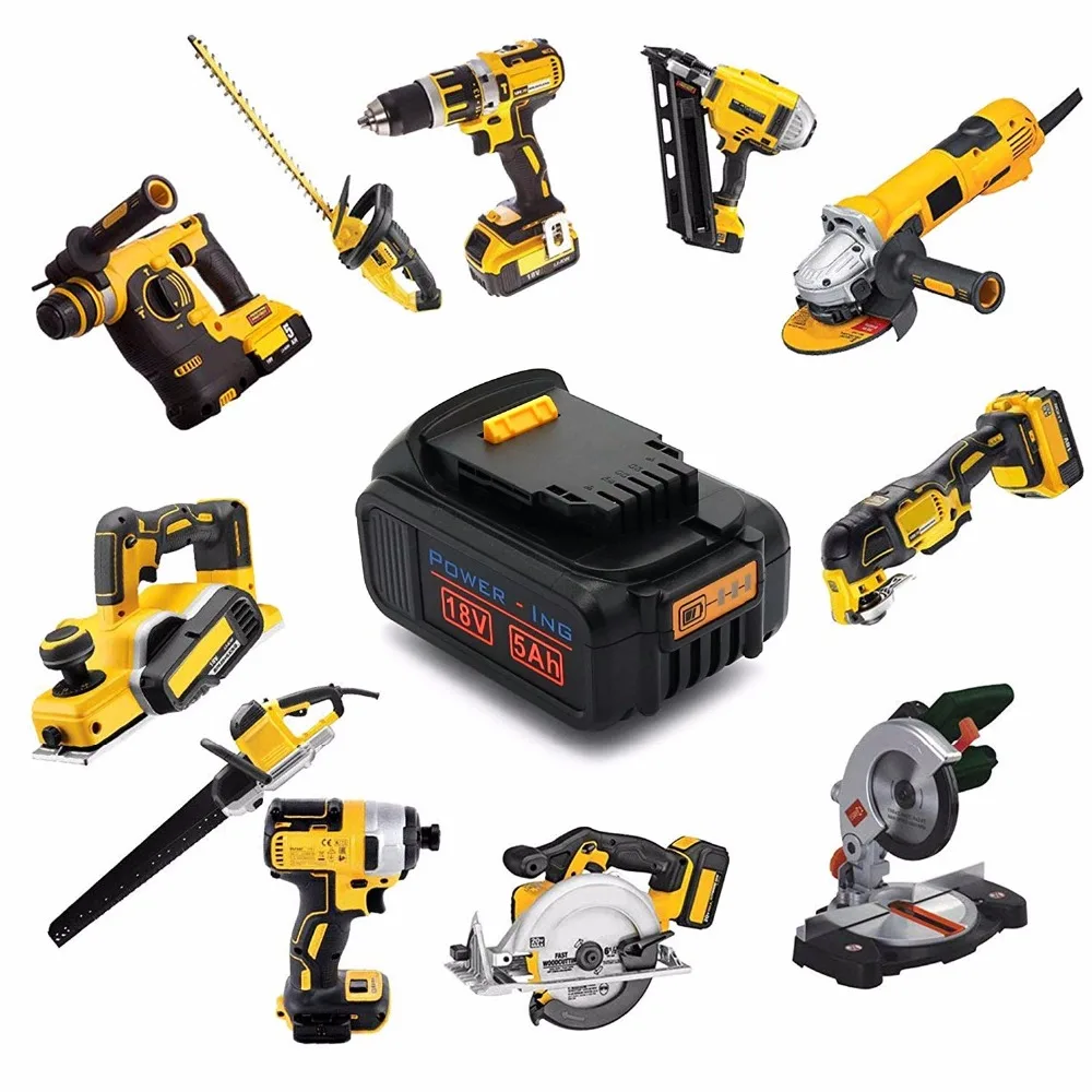 Для Dewalt 18 v 5ah Сменный аккумулятор для Dewalt комплекты электроинструментов 2 шт