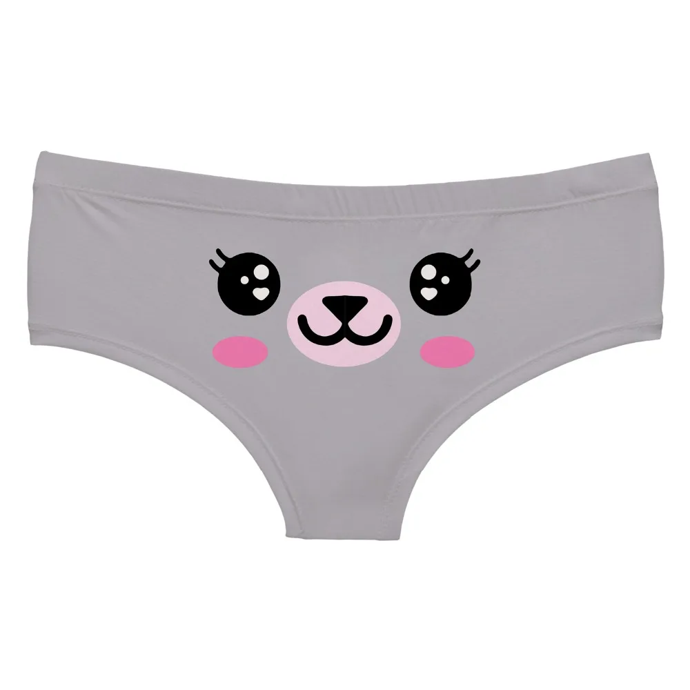 LEIMOLIS SMILEY ANIMAL Cartoon funny print sexy hot panties female