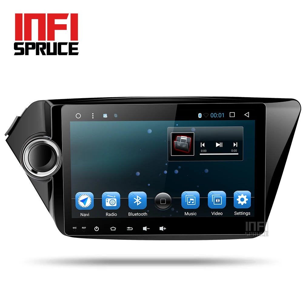 Автомобильный dvd для Kia K2 Рио 2010 2011 2012 2013 2014 2015 с 9 дюймовым gps навигации 1024*600 Android 8 1