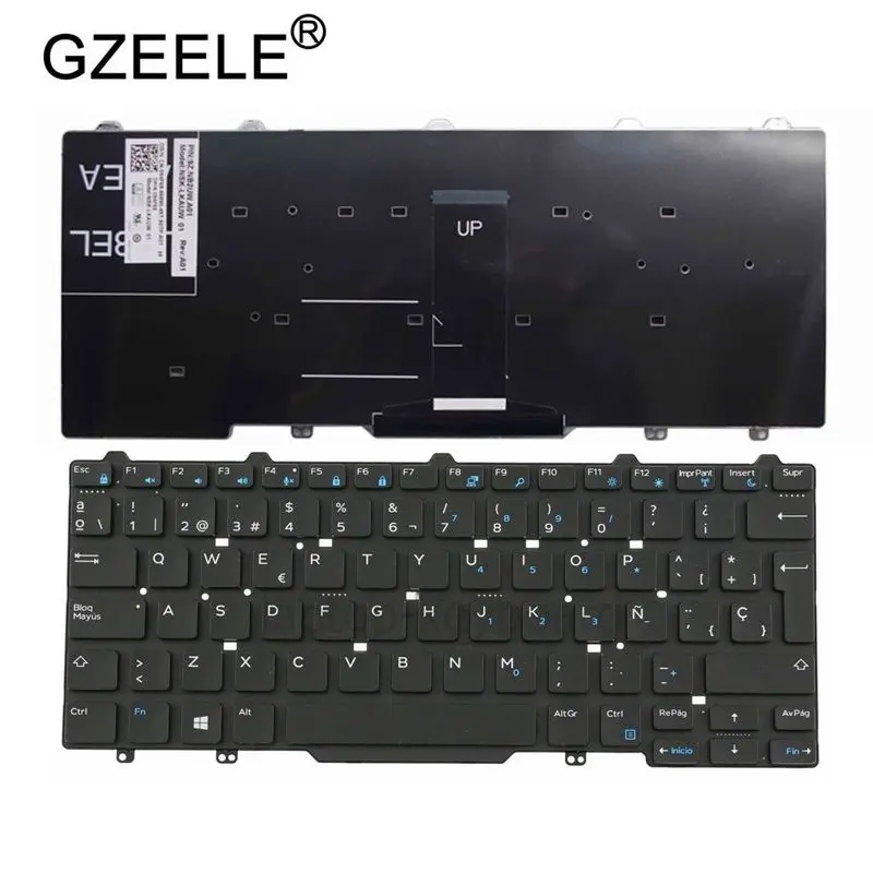 Nova Espanhol Latina sp la 14 5000 3340 E3340 Teclado para Dell Latitude 5450 7450 3350 E5450 E5470 E7450 E7470 5480 Backlit - Imagem 4
