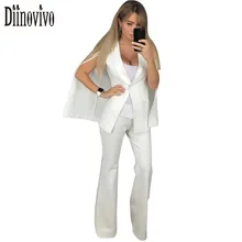 New Autumn Sexy V Neck Women’s Suits 2017 Fashion Shawl long sleeve Single Button blazer tops With Long Pants 2 Piece Sets D217
