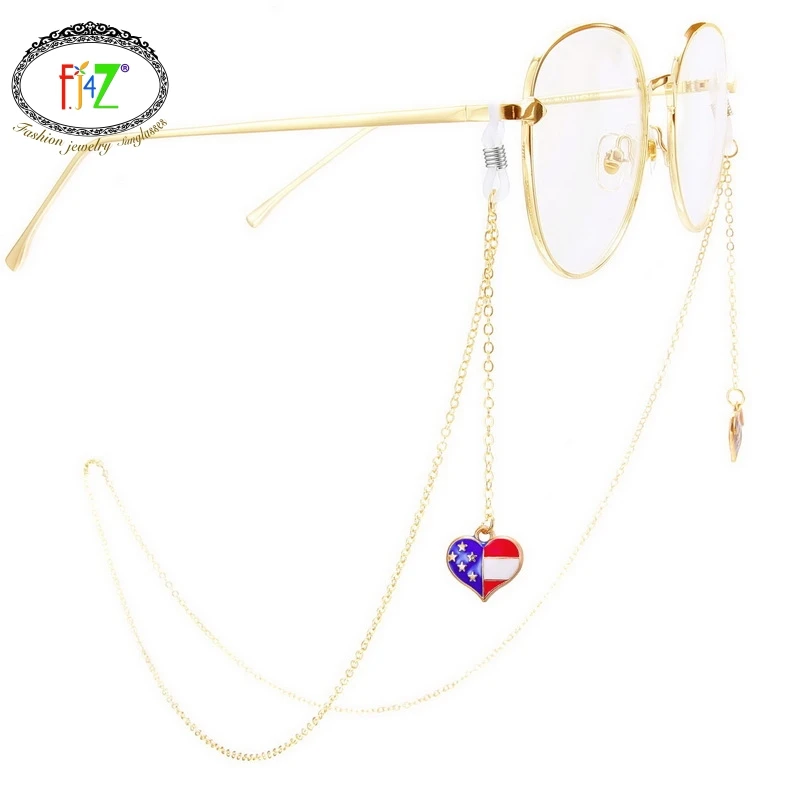 F.J4Z Hot Fancy American Flat цепочка для солнцезащитных очков женщин модные индивидуальные