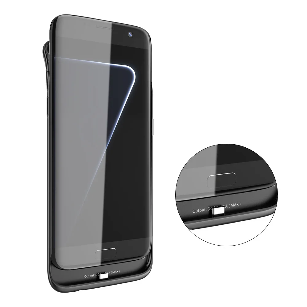 KQJYS 4700 мАч ультра тонкий внешний аккумулятор задняя крышка для samsung Galaxy S7 портативное зарядное устройство чехол внешний аккумулятор чехол