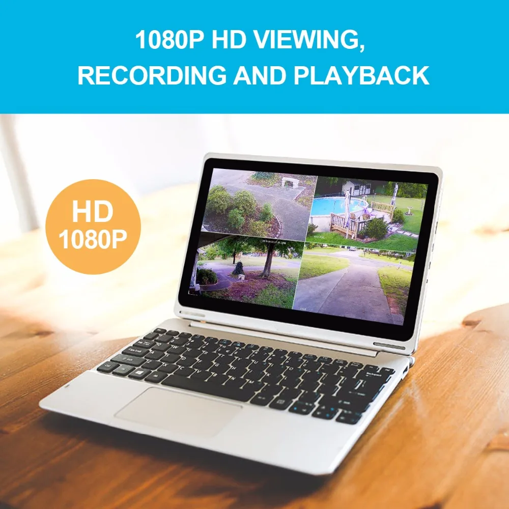  SANNCE 4CH 1080P POE Network Video Security System 4PCS 2MP Outdoor Security IP Camera P2P Video Su