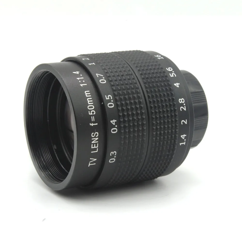 Fujian CCTV 50 мм f1.4 объектив + фотокольцо для фотоаппарата Fuji|50mm lens|cctv 50mm50mm |
