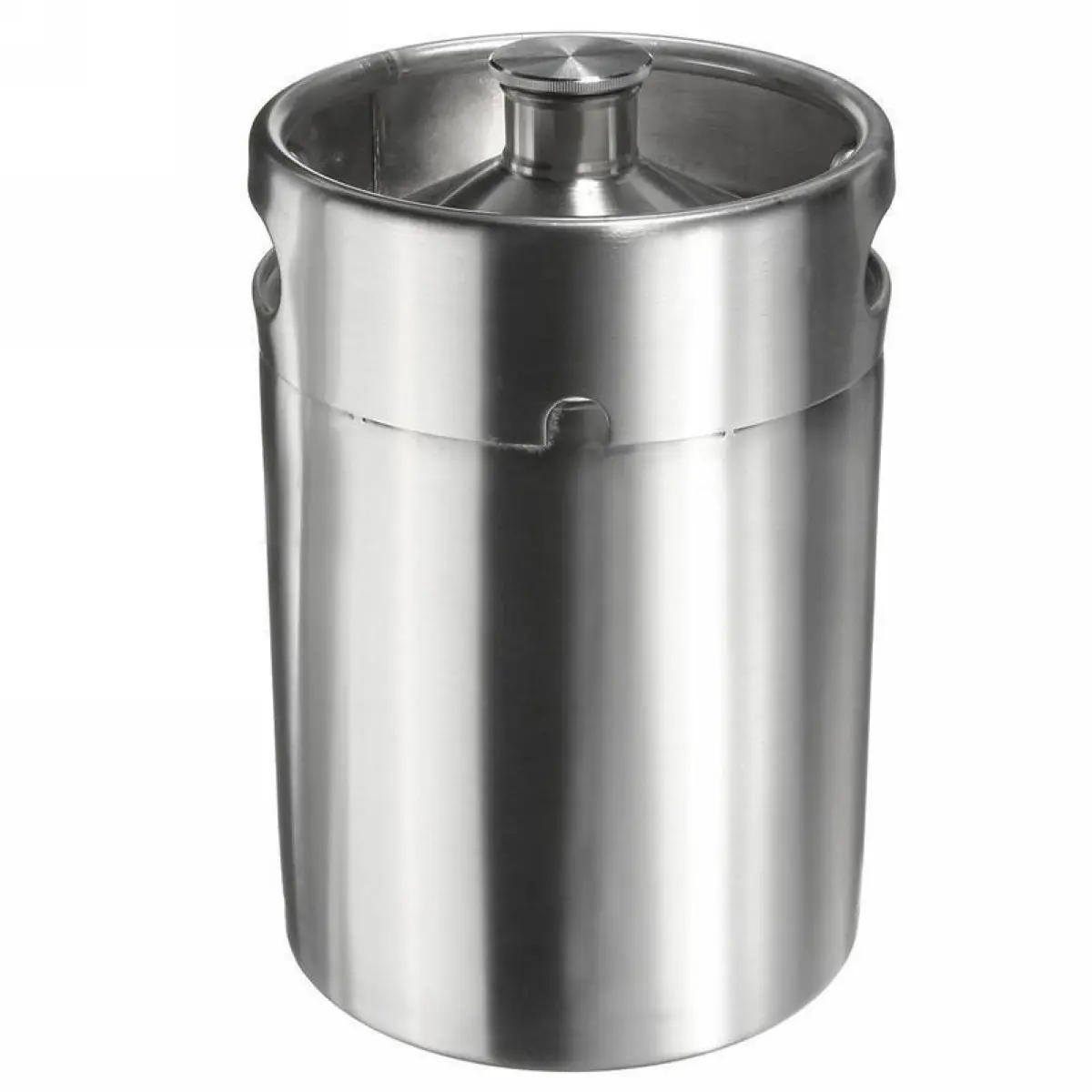 5L 170oz Silver Stainless Steel Homebrew Mini Keg Growler Beer Brewing Making