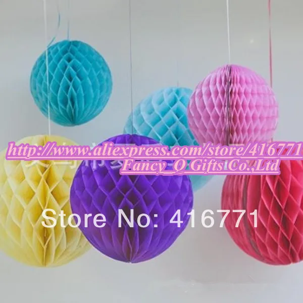 Wholesale Muti Color Honeycomb Paper Pompoms Party Creative