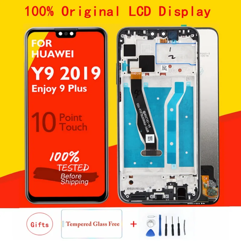 Оригинальный ЖК дисплей для Huawei Y9 2019 + рамка 10 сенсорный экран Enjoy 9 Plus дигитайзер