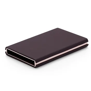 

Metal Travel Card Wallet Automatic Pop up Click Slide Card Holder Stainless Steel Bank Card Case Credit & ID Cardcase Cover