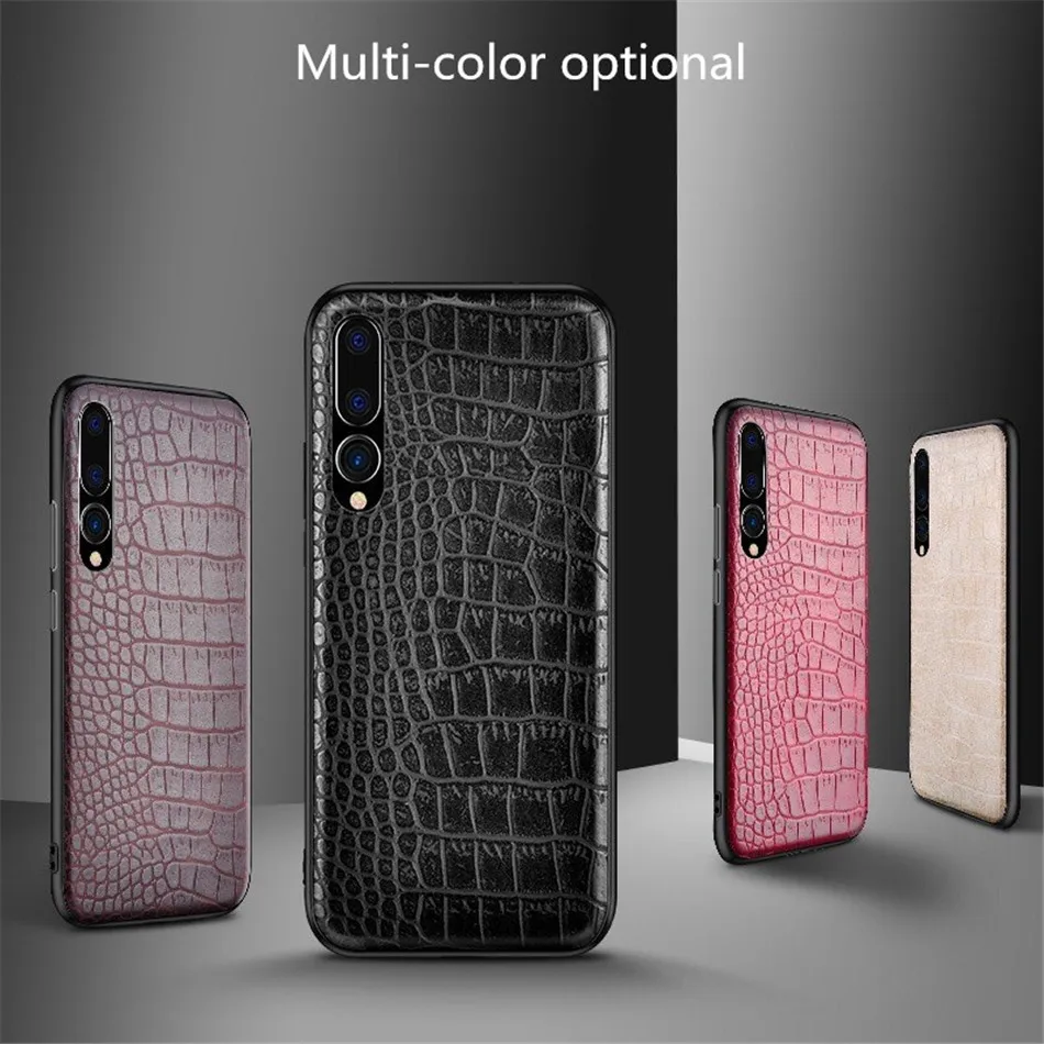 Retro Vintage Crocodile Snake Pattern Case For Huawei P20 Pro Printed PU Leather Soft Luxury Phone Back Cover For Huawei P20 (4)