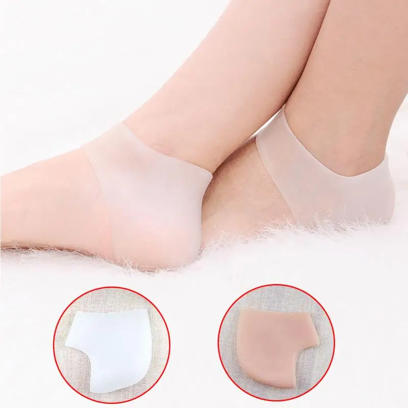 

1Pair Foot Care Products Medical Cracked Silicone Care Heel Cover Cushion Anti-slip Maintenance Foot Heel Protect Feet Care