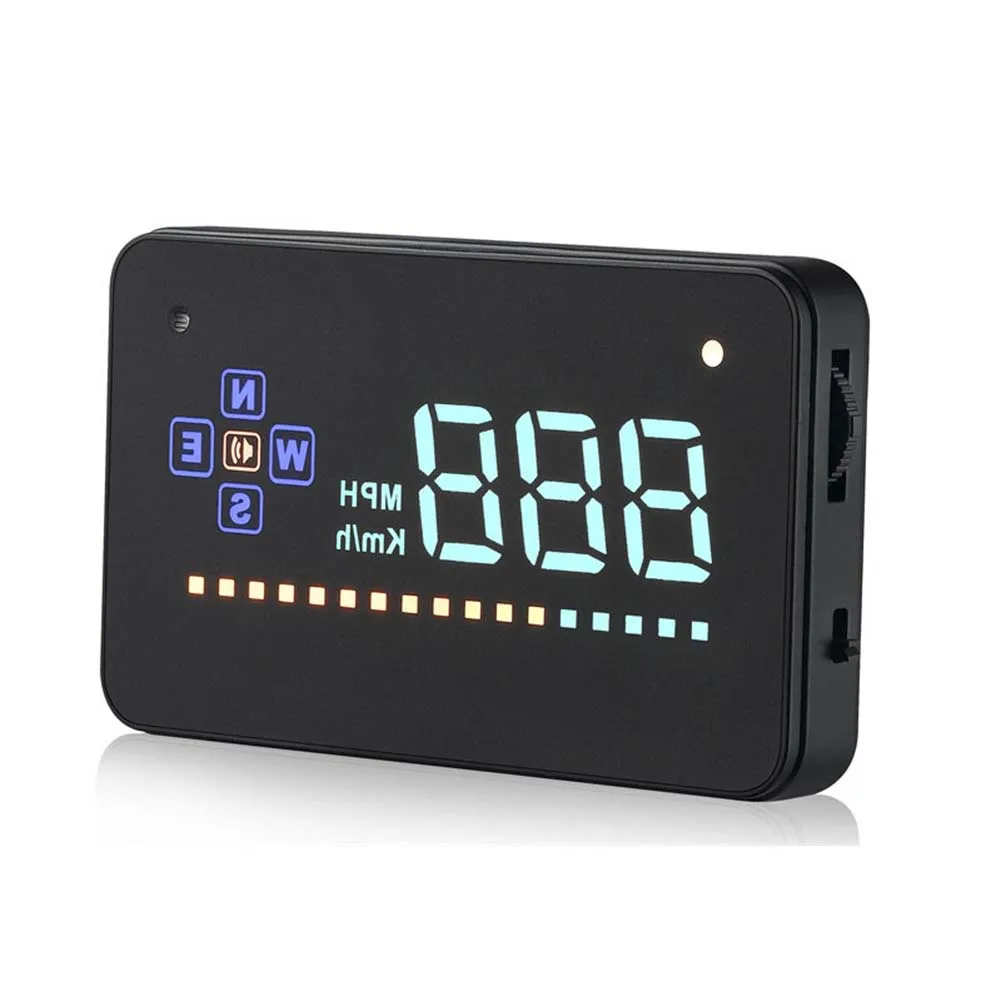 Gps HUD Цифровой Универсальный HD проекционный дисплей Автомобиль Грузовик скорость метр Предупреждение D дисплей автомобиля
