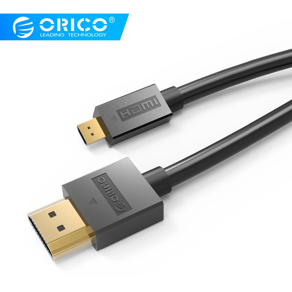 ORICO ميركو HDMI كابل وصلة بينية مُتعددة الوسائط وعالية الوضوح 4 K 3D HDMI 2.0 موصل ل تلفاز LCD العارض PS3 PS4 xbox 360 PC Hdmi مرئيات