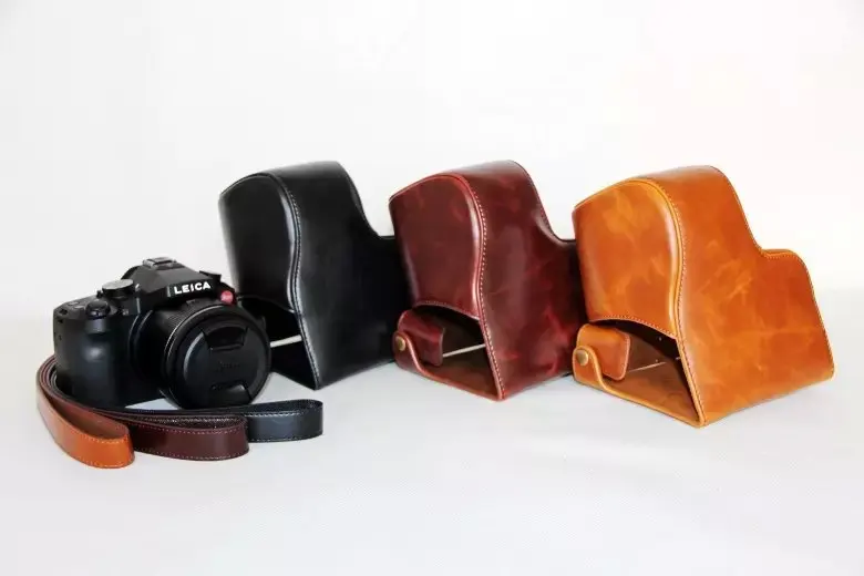 Camera Leather case bag cover for Leica V LUX(TYP114) Camera with