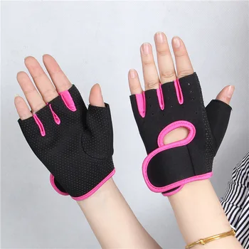 

S-XL Men and Women Cycling Fitness Gloves Sports Anti-slip Breathable Gloves Gym Weight Lifting Half Finger Gloves Boxing Gloves