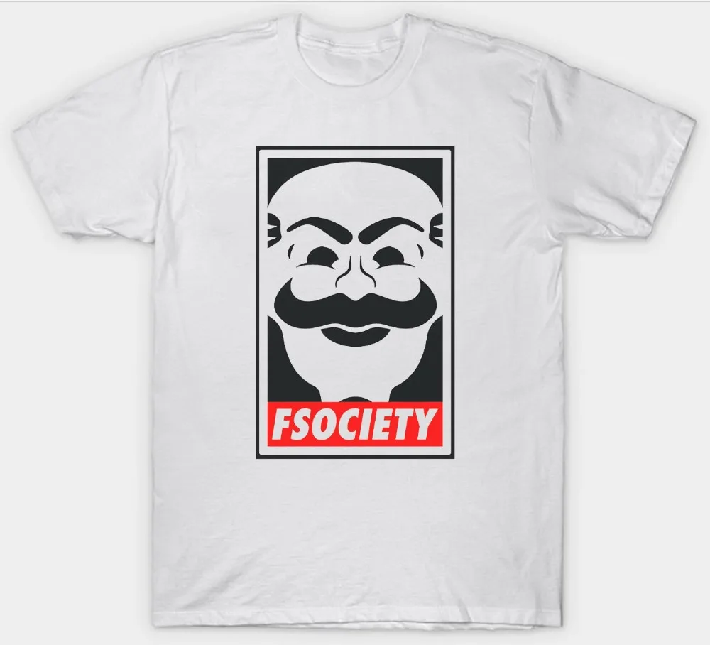 Футболка FSOCIETY MR. ROBOT HACKER ANONYMOUS VENDETTA MASK|Футболки| |