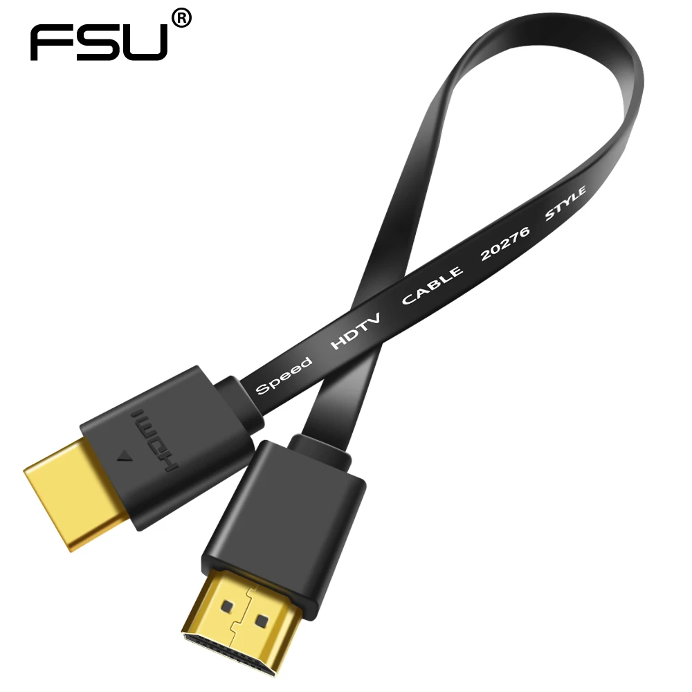 91.64руб. 30% СКИДКА|1,4 версия, Высококачественный тонкий hdmi плоский кабель, позолоченный штекер, Мужской HDMI кабель 1080p 3D 0,3 м 0,5 м 1 м 1,5 м|cable hf|cable nylon|cable rod - AliExpress