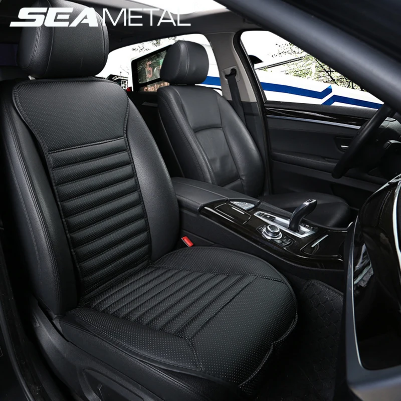 

Car Seat Covers Set Universal PU Leather Charcoal Auto Cushion Protector Front Seat Four Seasons Breathable Car Seat Accessories