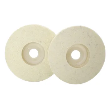 

100mm 4 Wool Buffing Wheel Felt Polishing Disc Pads For Angle Grinder Kits New
