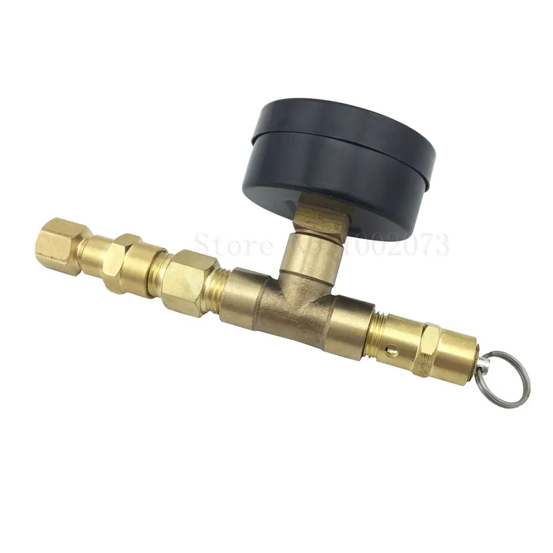 0~15psi Pressure Release Valve Gauge Home Brew Keg Beer Ball Lock Pressure Relief Valve wGauge,Kegging Equipment (4)