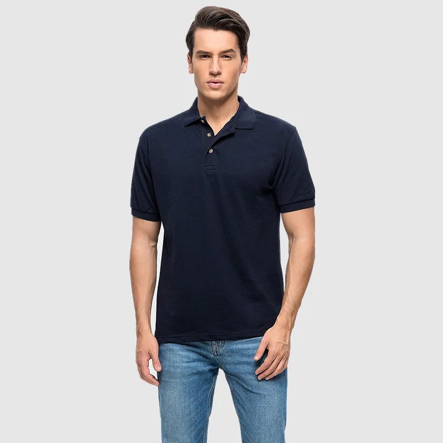 

New summer Polo shirt Men Business casual men's Lapel military polo shirt cotton short sleeve Tops solid color Tees clothing