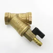 Латунный Y Тип Фильтр шаровой клапан DN15/DN20/DN25 женский резьбовой обратный клапан с переключателем воды клапан