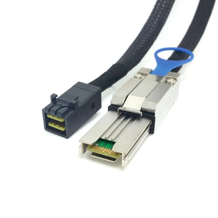 External Mini SAS SFF 8088 to mini sas High Density HD SFF 8643 data Server hard disk raid Cable