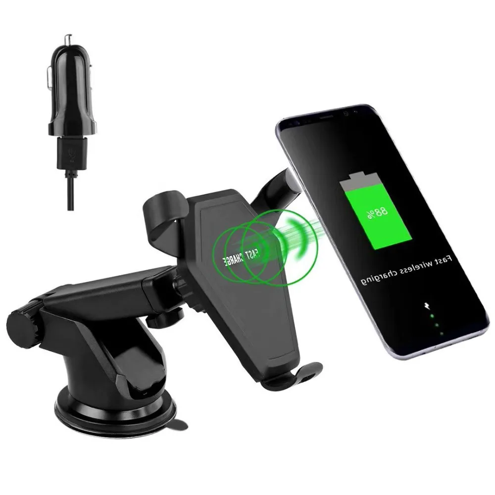 

Car Mount Qi Wireless Charger For IPhone X 8 Plus Samsung S9 S8 NOTE8 10W Fast Wireless Charging Air Vent Car Phone Holder Stand