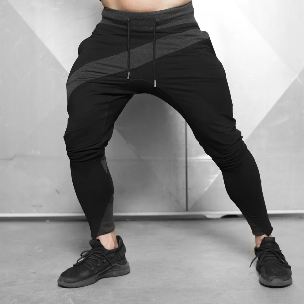 Летние спортивные брюки для бега, фитнеса, гимнастические спортивные брюки, мужские эластичные дышащие быстросохнущие черные тренировочные баскетбольные брюки