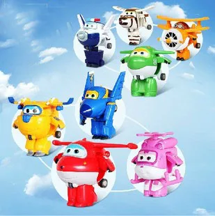 Best Offers 4pcs/lot Super wings Robot Transform festival Gifts Deformation helicopter fire truck police action figure toy