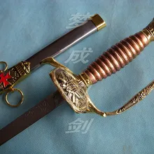 S0812 рыцарь ст. Джон темплар масонский Красный Крест меч крестоносца золото 35,6"