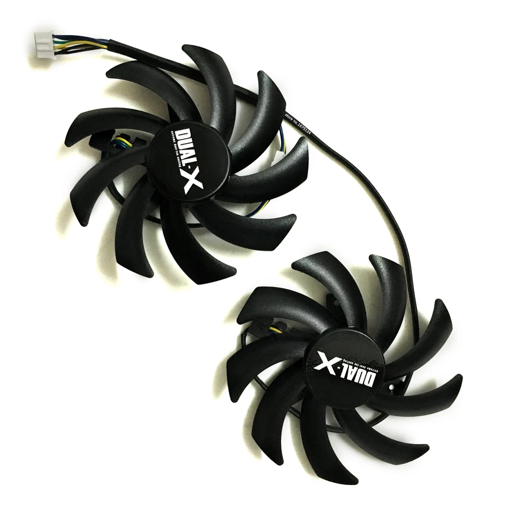 

2pcs/set GTX1080 GTX1070 GTX1060 GPU VGA Alternative Cooler Fan For Palit GeForce GTX 1080 1060 1070 Video Card Cooling Replace